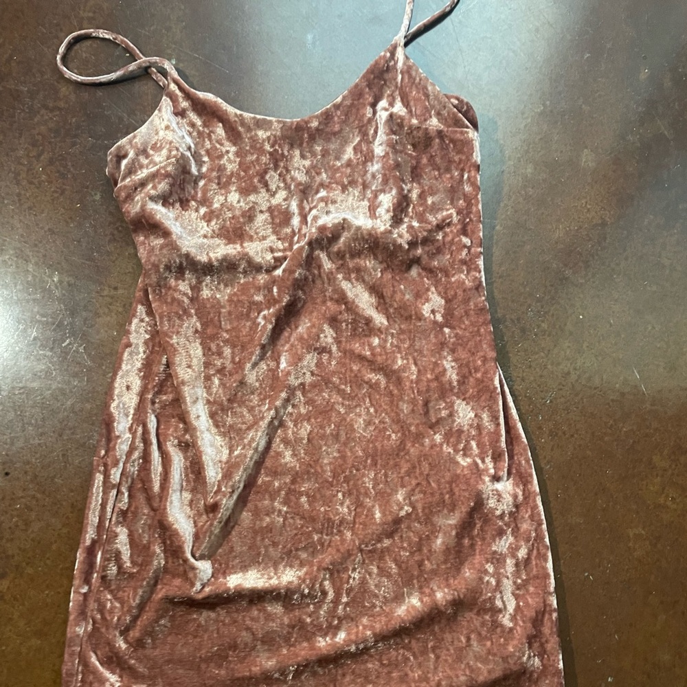 Velvet blush dress